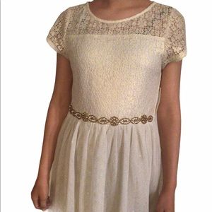 Classic gold dress for girl for only $25